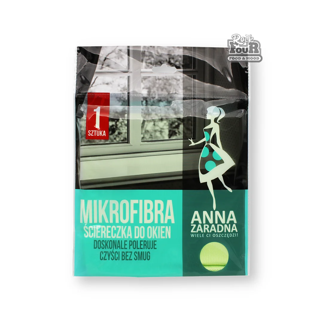 Microfiber cloths for windows "ANNA ZARADNA" 1pcs